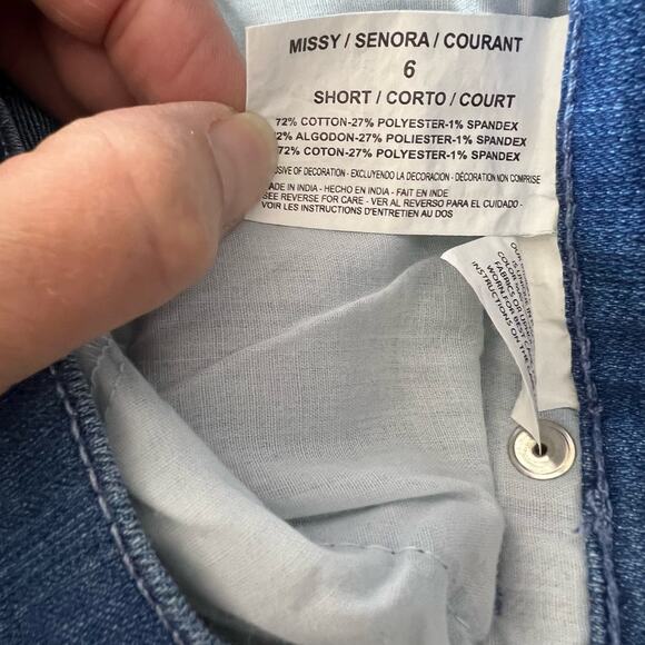 Original Amanda Jeans Classic Fit Tapered Leg Mid-Rise Jeans Size 6 Short NEW - Picture 6 of 6